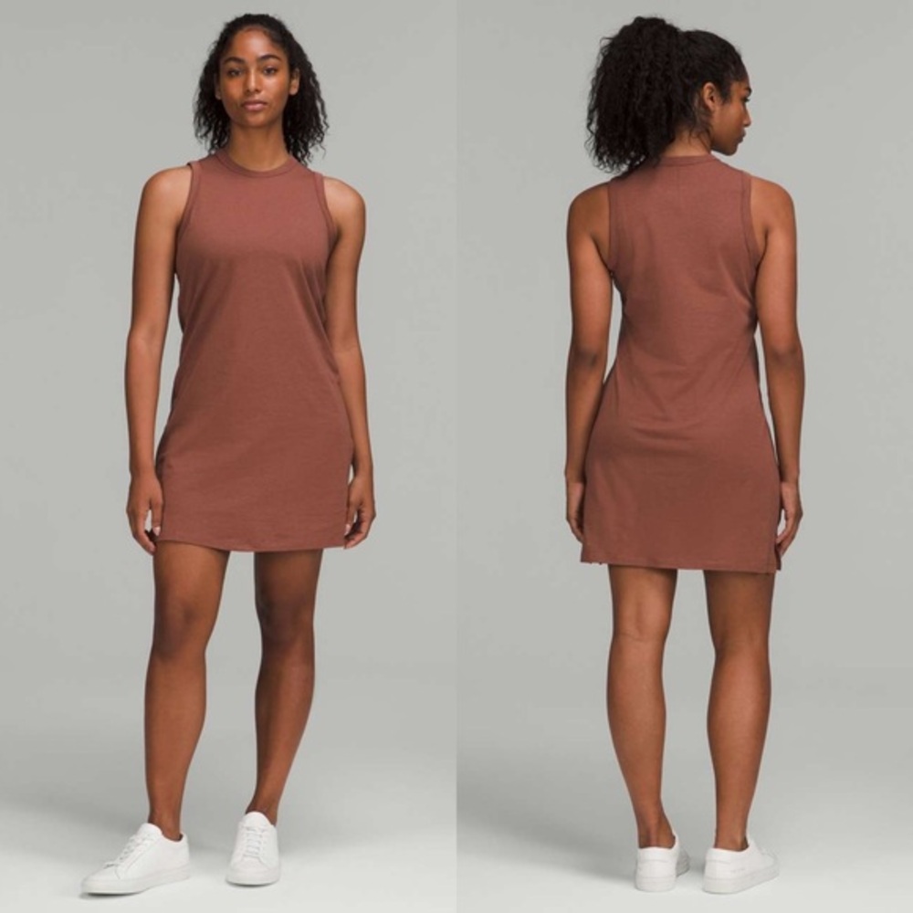 NWT Lululemon Classic-Fit Cotton-Blend Dress Ancient Copper W1DH0S Size 6